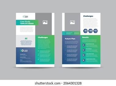 Business Case study or Marketing Sheet and Flyer Design 