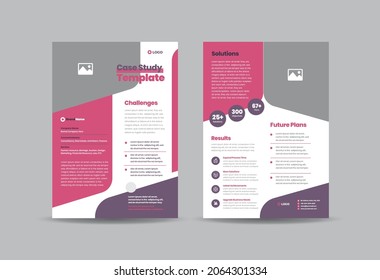 Business Case study or Marketing Sheet and Flyer Design 