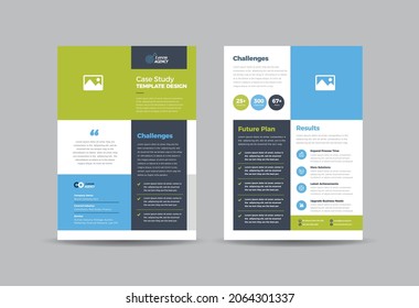 Business Case study or Marketing Sheet and Flyer Design 