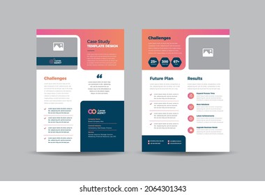 Business Case study or Marketing Sheet and Flyer Design 