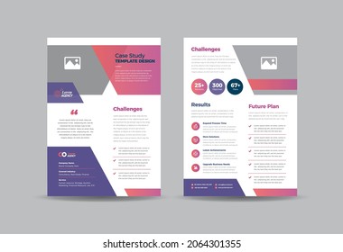 Business Case study or Marketing Sheet and Flyer Design 