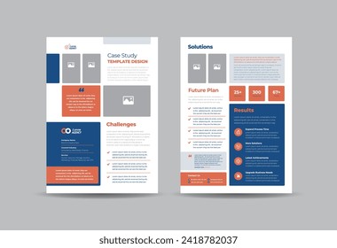 Business Case study or Marketing Sheet and Flyer Design 