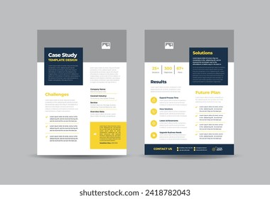 Business Case study or Marketing Sheet and Flyer Design 