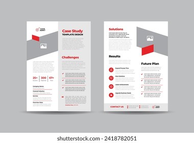 Business Case study or Marketing Sheet and Flyer Design 