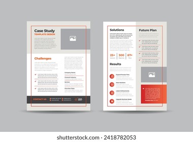 Business Case study or Marketing Sheet and Flyer Design 