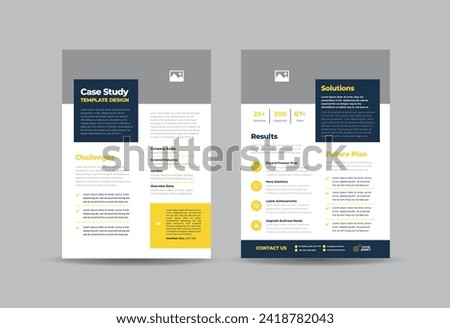 Business Case study or Marketing Sheet and Flyer Design 