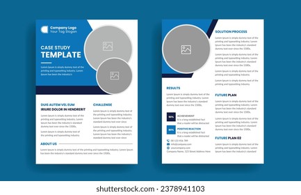 Business case study template | Case Study Booklet | Double Side Flyer Layout