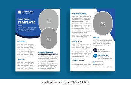 Business case study template | Case Study Booklet | Double Side Flyer Layout