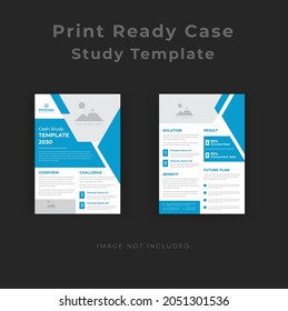 Business Case Study Template Corporate Modern Business Double Side Flyer And Poster Template