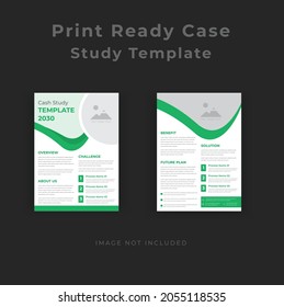 Business Case Study Template Corporate Modern Business Double Side Flyer And Poster Template