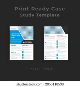 Business Case Study Template Corporate Modern Business Double Side Flyer And Poster Template