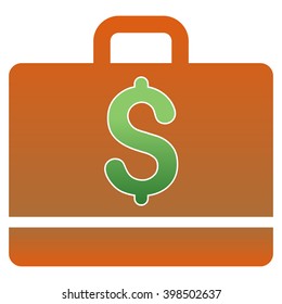 Business Case vector toolbar icon for software design. Style is a gradient icon symbol on a white background.