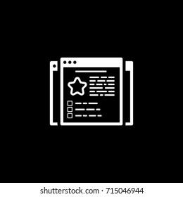 Business Cases Icon. Flat Design. Isolated Illustration. App Symbol or UI element. Web Pages with Examples of Successful Business.