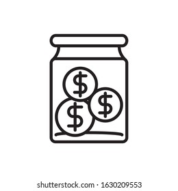 business cash money line design vector illustration