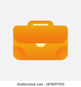 Business casual bag for office. Flat design icon ready to use for website, mobile app, presentation and any other projects.