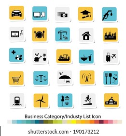 Business Category And Industry List Icon