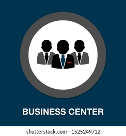 Business Center Icon, Customer Service Support - Communication Icon