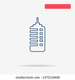 Business center icon. Vector concept illustration for design.