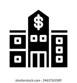 Business center solid icon. marketing building symbols icons graphic design. Vector illustration.