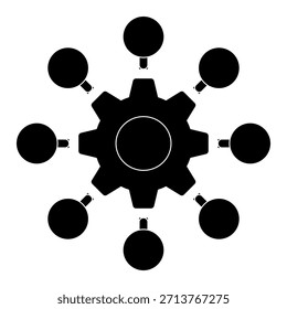 Icono de negocios, ícono centralizado, conjunto de íconos de Elementos de negocios y financieros, ícono de línea premium para el desarrollo de Diseños web y App
