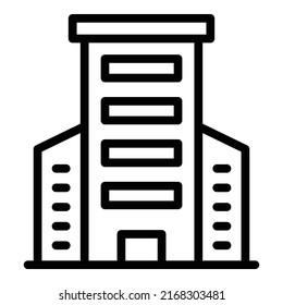 Business centre icon outline vector. Modern city. Commercial mall