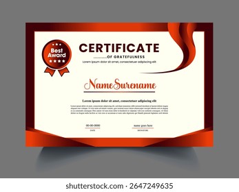 Business Certificate design concept item