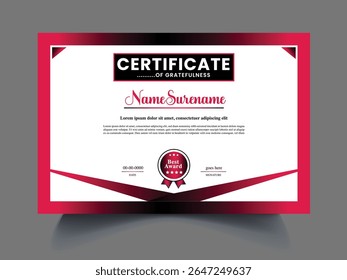 Business Certificate design concept item