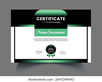 Business Certificate design concept item