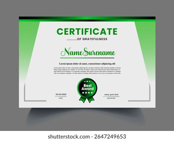Business Certificate design concept item
