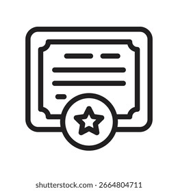 Ícone De Estrutura De Tópicos Do Vetor De Certificados Corporativos. Arquivo EPS 10 
