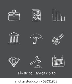 Business chalkboard icons...series no.15