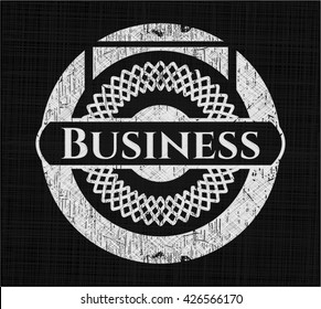 Business with chalkboard texture