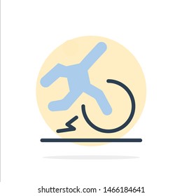 Business, Change, Comfort, Escape, Leave Abstract Circle Background Flat color Icon. Vector Icon Template background