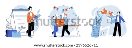 Business chaos. Vector illustration. Implementing effective problem-solving techniques and conflict resolution strategies cmitigate negative effects business chaos Promoting culture open communication