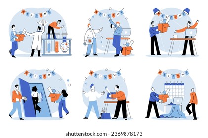 Business chaos. Vector illustration. Business chaos is like wild storm, wreaking havoc and creating turbulent environment The business chaos metaphor illustrates challenges and difficulties