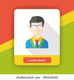 business character flat icon