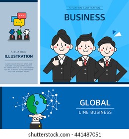 Business character illustration