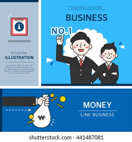 Business character illustration