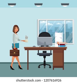 business character in office scenario