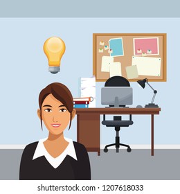 business character in office scenario