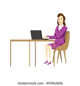 Business character set. Presentation character