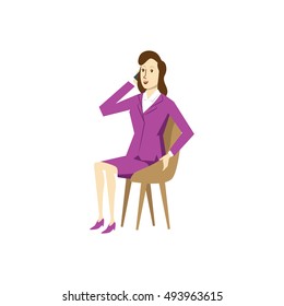 Business character set. Presentation character