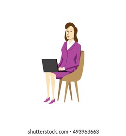 Business character set. Presentation character