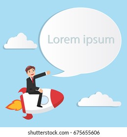 Business Character ,Start up  , Success Idea , Illustration Vector 