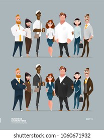 Business Characters Collection in Two Clothes Styles