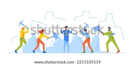 Similar – Image, Stock Photo ice break Ice ice floes