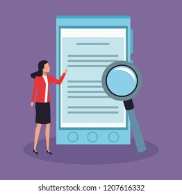 business characters in a presentation
