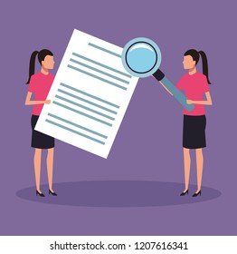 business characters in a presentation