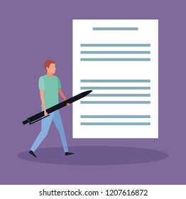 business characters in a presentation