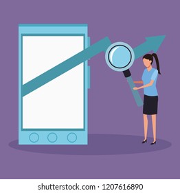 business characters in a presentation